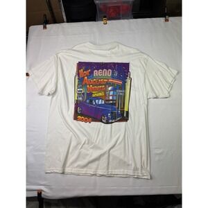 Reno Sparks Hot August Nights Tshirt Mens Size XL White Vtg 2004 Classic Cars